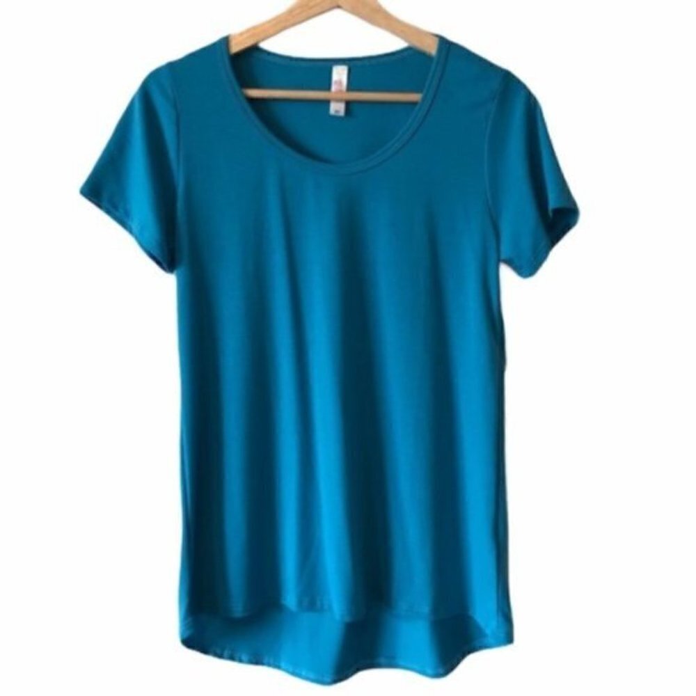 NEW Lularoe Classic T in Blue Scoop Neck XS
